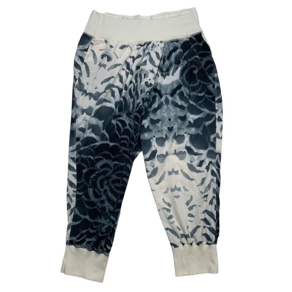 Lululemon Dance To Yoga Pants 10 Pretty Plume Angel Wing Adjustable Waist Crop - Picture 14 of 14